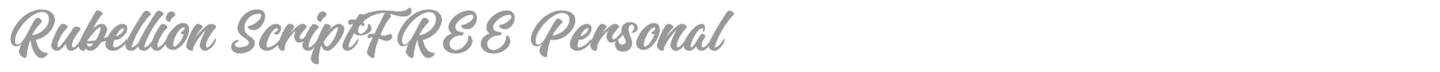 Rubellion Script font preview